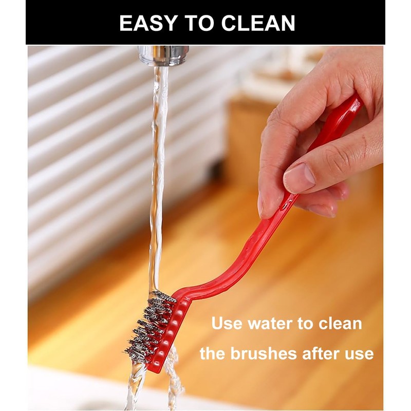 SUJAYU 3 Pack Rust Remover, Small Wire Brush, Brass Brushes