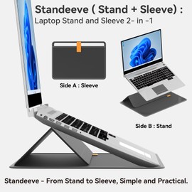 Smatree MobileBase Laptop Shoulder Case with Stand for 15-16 inch DELL Inspiron 15/15 Plus/16 Plus/16 2 in 1, for Latitude 3550/3540/5540/5550/7640/7650, for DELL Pro 16 Plus/Alienware M16 R2 (A485S)
