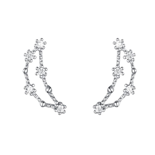Clearine 925 Sterling Silver Cubic Zirconia Zodiac Constellation Astrology Climber