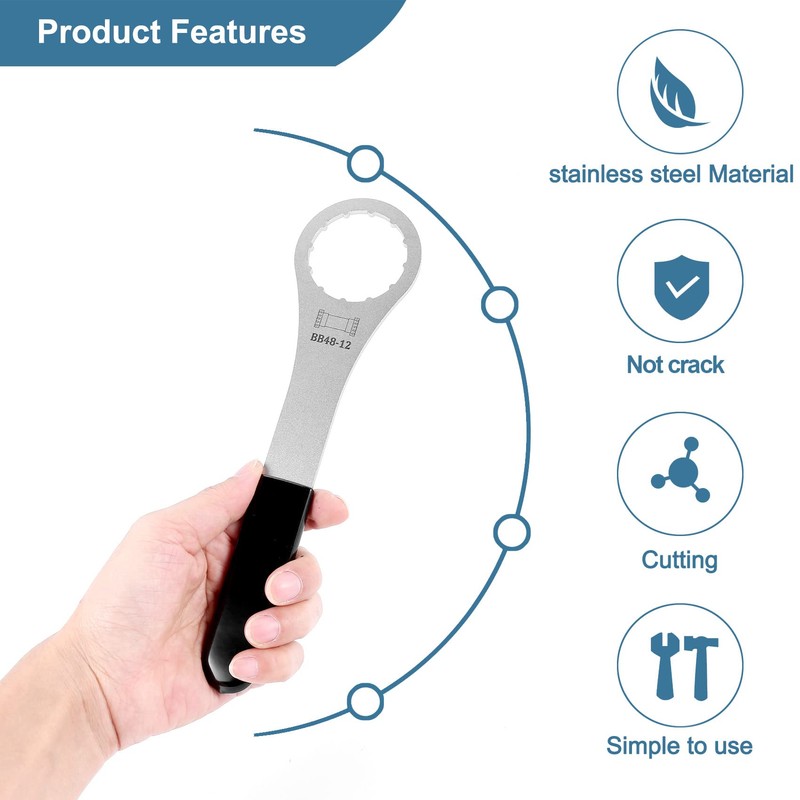 Borimend Bicycle Bottom Bracket Wrench Spanner Repair Tool BB48-12 12Teeth