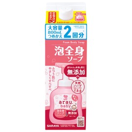 arau. (アラウ) [Large Capacity] arau. Baby Foam Full Body Soap Refill 800 ml (26.9 fl oz)