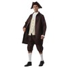 OEBLD Benjamin Franklin Costume Men Colonial Adult Colonial Deluxe wax