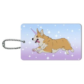 Unicorg Corgi Unicorn Luggage Card Suitcase Carry-On ID Tag