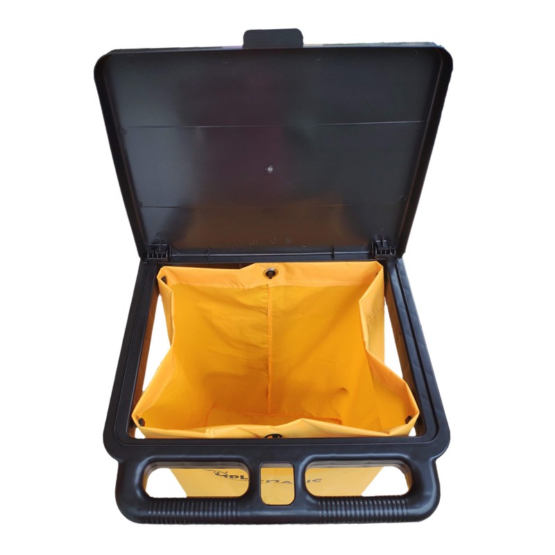 SIMPLI-MAGIC Janitorial Cart, 330 lbs Capacity – 3-Shelf Commercial Housekeeping