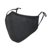 ililily Black Cotton Washable Nose Wired Face Mask Filter Pocket