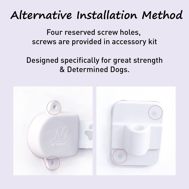 Neobay Adjustable Door Strap and Latch, Textile Cat Door Latch