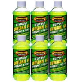 TSI Supercool 48663-8D-6CP 1234yf EV Electric Vehicle POE 68 Viscosity with UV Dye 8oz 6-Pack