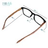 Black Wood Tone Reading Glasses Men & Women with Unique