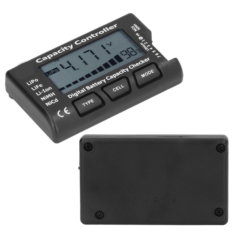 Digital Battery Capacity Checker Voltage Tester Capacity Percentage Meter for