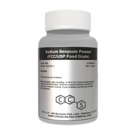 Sodium Benzoate Powder - Pure Food Grade Preservative | Ideal for Baking, Cosmetics, & Personal Care | (250 Grams)