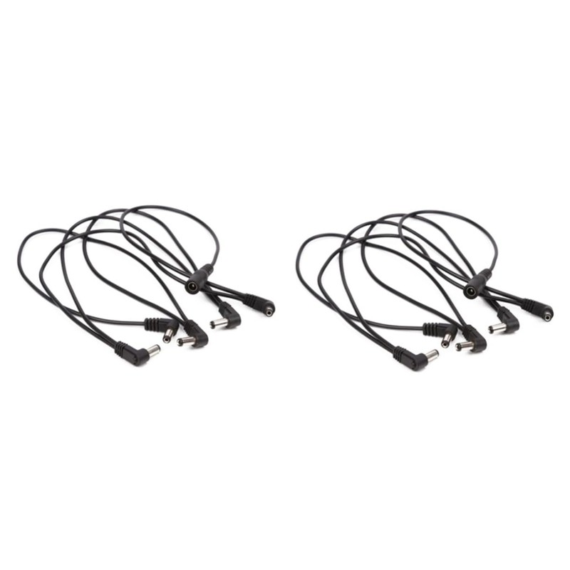 Vaguelly 2pcs Way Power Daisy Chain Cable for Guitar Bass
