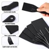 16 Pcs Plastic Putty Knife 2" Black Flexible Putty Knife