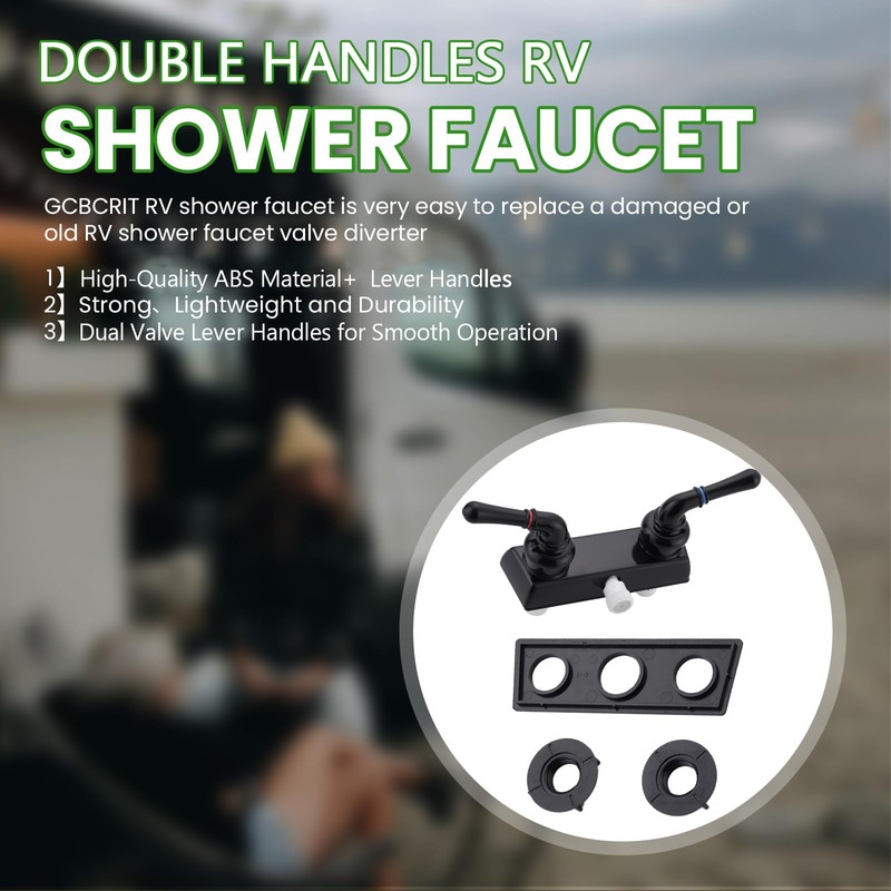 RV Shower Faucet, 4" RV Camper Shower Faucet Valve Diverter
