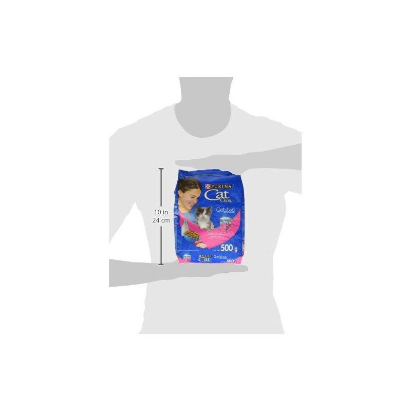 Purina Cat Chow Gatitos Croquetas Pescado, Carne y Leche 500g