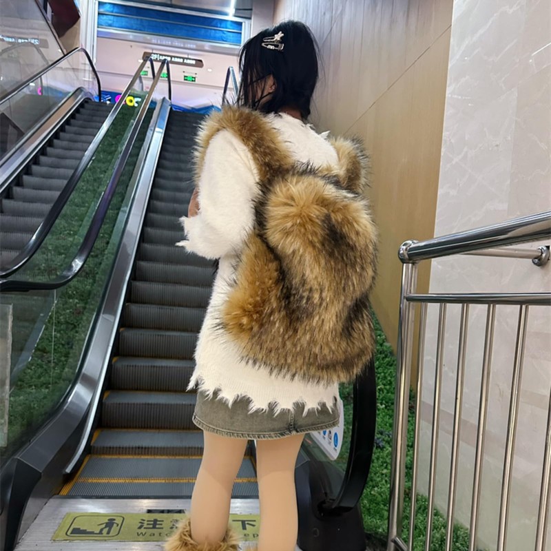 YFJNV Trendy Faux Fur Backpack, Plush Fluffy Design, Available in