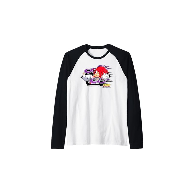 Sonic Racing CrossWorlds - Knuckles Decal Raglan Baseball Tee