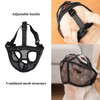 Short Snout Dog Muzzle Mesh Mask-Stop Dog for Biting Barking