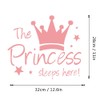 The Princess Sleep Here Crown Stars DIY Removable Peel and