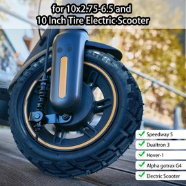 10x2.75-6.5 scooter tire Replacement, 10 Inch Tire and Tube Set, Thickened Non-Slip Shockproof, for Speedway 5 Dualtron 3 Hover-1 Alpha gotrax G4 Electric Scooter