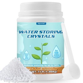 3LB Water Storing Crystals for Plants with Spoon, Water Gel Solves Plant Over-Watering and Drought Problems, Keeps The Soil Moist, Small Water Storing Polymer Crystals for Plants Candle - by Oycevila