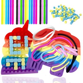 Ludihive Sensory Activity Board, 2 Pcs Push Peel Sensory Board Rainbow Unicorn & Elephant, Sensory Toys for Autism ADHD and Stress, Push Peel Fidget Toys for Autism, ADHD, kids&Adults
