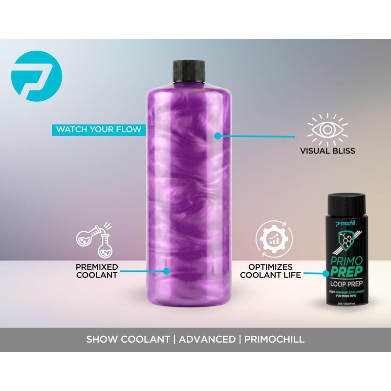 PrimoChill Vue - Computer WaterCooling Coolant, Visual Flow, Solid/Non-Transparent, Full