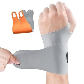 2 Pack Muñequera Tunel Carpiano, desgarro elástica ultrafina TFCC, tendinitis del túnel carpiano，Con protuberancias de masaje，se adapta a ambas manos，
