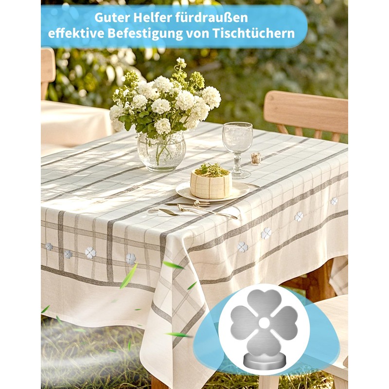 Pack of 8 54 g Tablecloth Weights for Outdoor Use