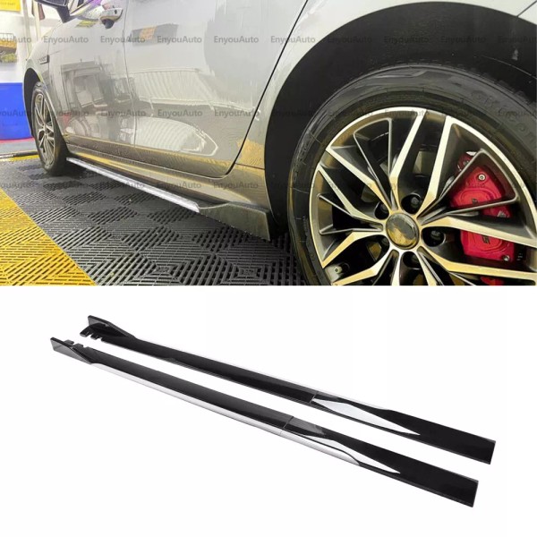 Unbranded For Lincoln MKZ 86" Side Skirt Extension Rocker Panel
