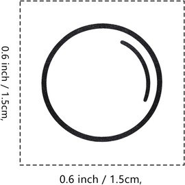 Bubble Rubber Stamp, 3/5 Inch Small Mini Stamp for Scrapbooking Card Making Planner