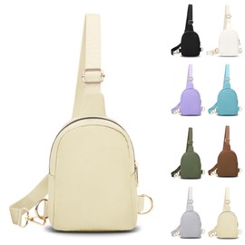 VOROLO - Bolso bandolera tipo riñonera, regalo ideal para mujeres y hombres, Bolso bandolera pequeño caqui, Bolso bandolera pequeño