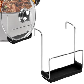 PEUTIER 2pcs Slow Cooker Lid Holder, Stainless Steel Lid Holder Kitchen Pot Organizer Hand Free Pot Lid Organizer for Bracket Keeping Countertops Clean