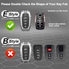OLLEN Mech Style Heavy Metal Key Fob Cover, Fit for