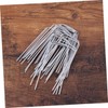 FUNOMOCYA 50pcs u Shape Galvanized Ground Nail for Garden Stakes