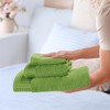 GLAMBURG Ultra Soft 3 Pack Cotton Towel Set, Contains a