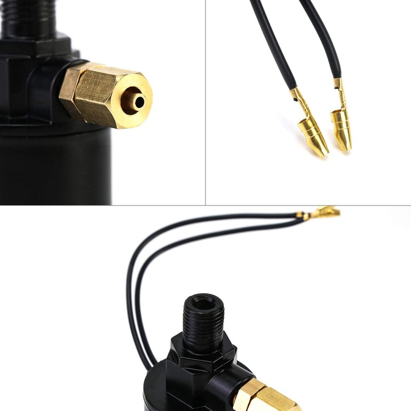 QWORK Air Horn Solenoid Valve,1/4" NPT 12V Electric Air Valve