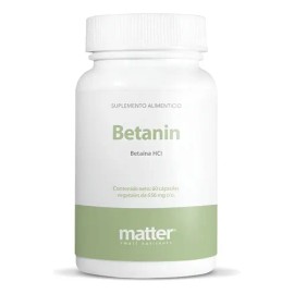 Matter Betanin Salud Estomago Betaína Hcl 656mg 60 Caps Sfn