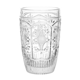 Fitz and Floyd Fitz & Floyd Trestle Highball Tumbler Cups, Set of 4, Clear