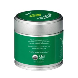 Chamberlain Coffee Organic Ceremonial Grade A Matcha Green Tea Powder Hot Iced 1 Ounce 30 Servings