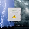 PowGrow PV Combiner Box, 4 String Metal Solar Combiner Box