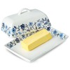 butter box,butter dish with lid blue,butter saver,French butter Dish,Microwave and