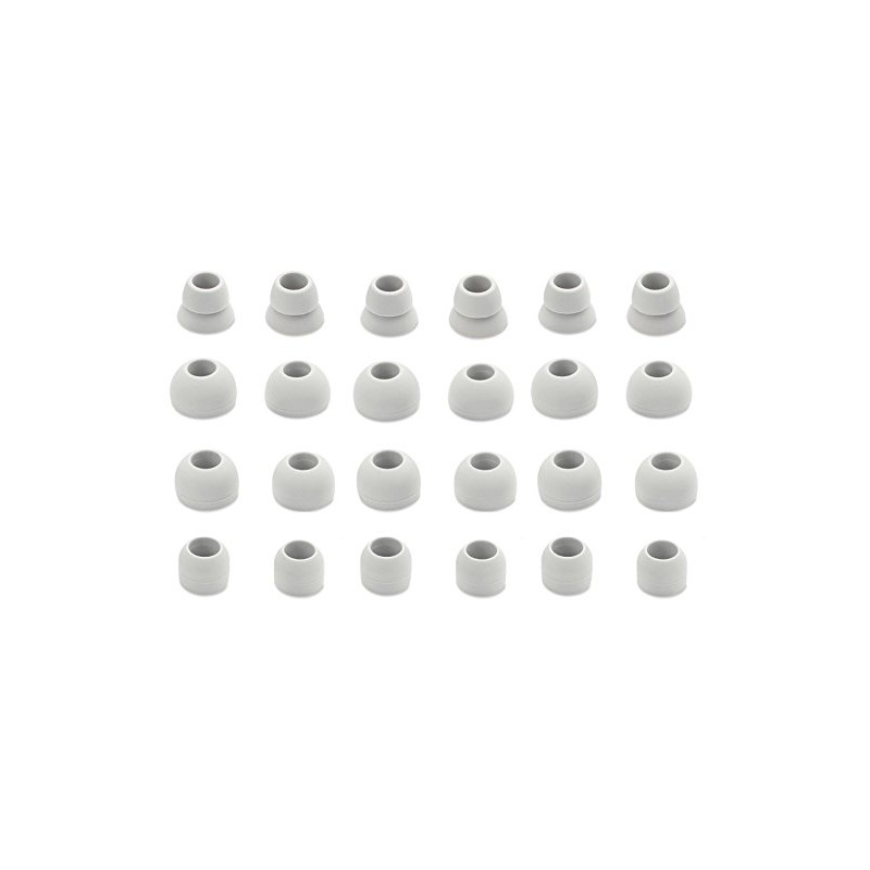 Zotech 12 Pair (24 Piece) Replacement Earpads Eartips Earbuds Eargels