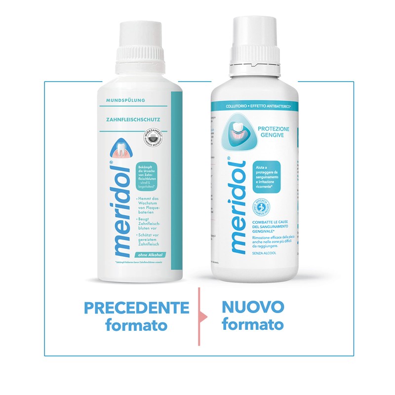 meridol Collutorio Protezione Gengive 400ml I Combatte il sanguinamento e