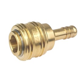 Compressed Air Coupling Socket Compressed Air Coupling Plug with Hose Nozzle Brass NW 7.2 6 (1/4 Inch) mm
