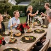 WELLIFE 210PCS Black and Gold Plastic Plates - Plastic Dinnerware