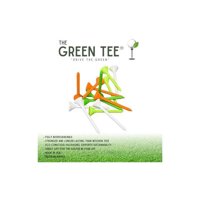 The Green Tee Biodegradable 2-3/4" Golf Tees