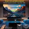 Projector 4K with WiFi and Bluetooth, Mini Smart Auto Keyston