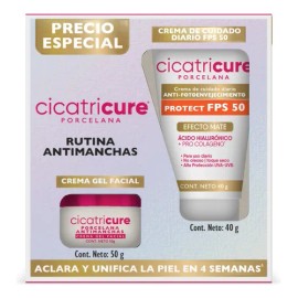 Cicatricure Antimanchas Kit Porcelana Crema Facial + Fps 50