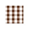 Gingham Paper Cocktail Napkins in Chocolate - 20 Per Package