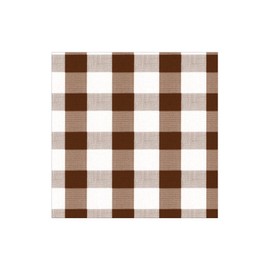 Gingham Paper Cocktail Napkins in Chocolate - 20 Per Package